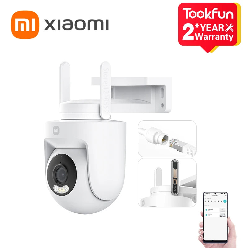 NEW Xiaomi Outdoor Camera CW500 Security Protection WiFi 6 CCTV 3K Ultra HD Resolution Full-Color Night Vision IP66 Smart Home