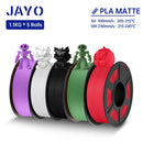 JAYO PLA Matte Filament 1.75MM 3D Printer Filament PLA Series 1.1KG/Roll 5 Rolls/set PETG 3D Printing Material For FDM