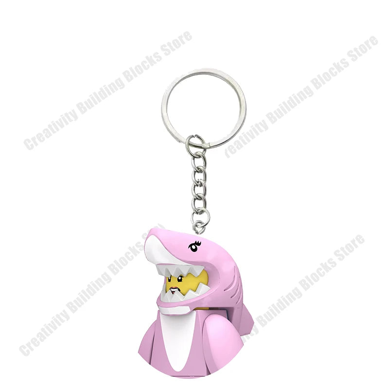 Hot Selling Classic Series keychain Mini 3D Character Model Set Building Blocks Assembling Toys Children's Birthday Gifts