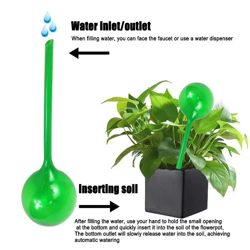 Automatic Plant Watering Bulbs Self Watering Globe Ball Water Device Drip Irrigation System for Garden Flower Plant Plastic Ball