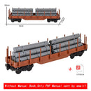 MOC City Creative Idea Technical Train Base Wheel Carriage Building Blocks Bricks Assembled DIY Toys for Kids Christmas giftS