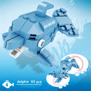 Knew Built Lantern fish So On Marine Animal Series Building Blocks Toys - Perfect for Kids,Gift Educational Ocean World Toy Set