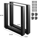 2Pcs Metal Table Legs Iron Desk Bracket Modern Simple Table Foot Accessories for Home Office Bench Desk Table