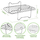 Air Fryer Rack for Double Basket Air Fryers, Dehydrator Rack for Ninja Foodi DZ201 DZ401 Air Fryer Accessories