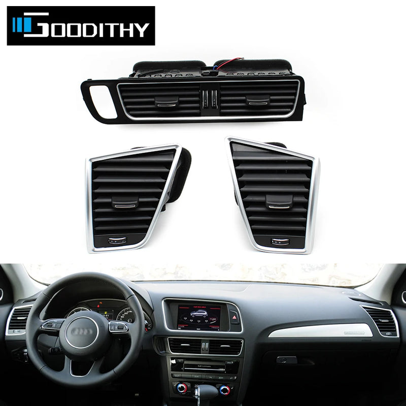 LHD Front Dashboard Left Right Middle Air Conditioner AC Vent Grille Outlet Assembly For Audi Q5 2009-2018 8R1820951 8R1820901