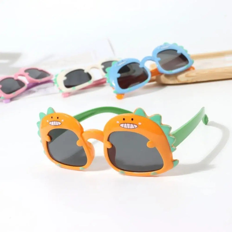 Children Sunglasses Girls Boys Cute Cartoon Dinosaur Sun Glasses Sun Protection Children Lovely Ins Fashion Kids Sunglasses