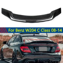For Mercedes Benz W204 2008-2014 Carbon Fiber Look Rear Trunk Spoiler R Style