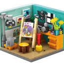 DIY Architecture Store Street View Food House Building Blocks Kit Girls Bricks Classic Movie Model Kids Toys For Children