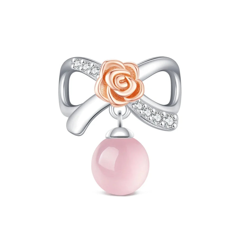 Hot Original Pendant S925 Sterling Silver Rabbit Charm Fit 3mm Bracelet Diy For Women Classic Easter egg beads Daily Gift Fine