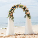Large White Wedding Arch Stand 3 Layer Balloon Garden Backdrop Metal Rack Arch Frame Pergola Stand