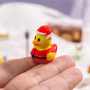 6 Kinds of Mini Christmas Ducks Home Decor Miniatures Xmas Duck Christmas Micro Landscape Desk Decorative Figurines
