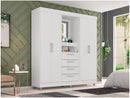 4 Doors Araplac Beijing 4 Doors Wardrobe with Mirror