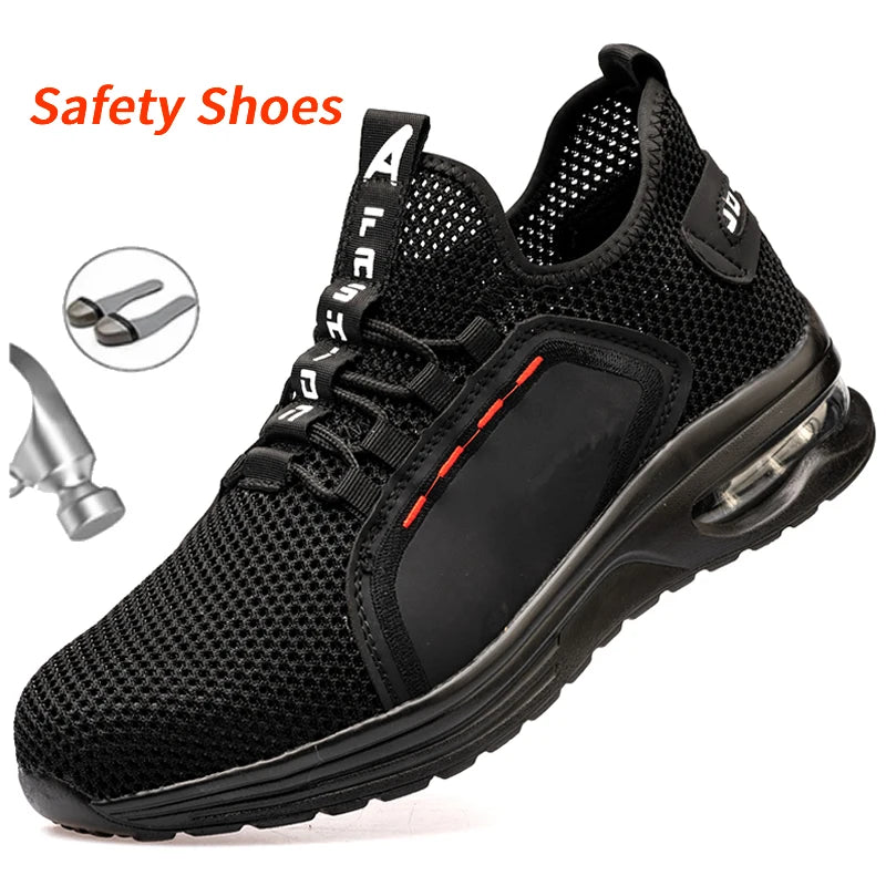 safety shoes Work Sneakers Steel Toe  Men Puncture-Proof Work Boots  Indestructible  Security light  weight