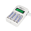 PALO 4/8 Slot 1.2V Smart Battery Charger LCD Display for AA AAA NiCd NiMh Rechargeable Battery LR03 LR06 Batteries Fast Charging