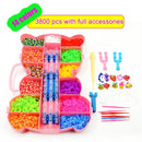 Rubber Band Loom  Bracelet Kit Storage BoxColorful Beads Tool Set DIY Jewery Making Girls Friendship Bracelets Christmas Gifts
