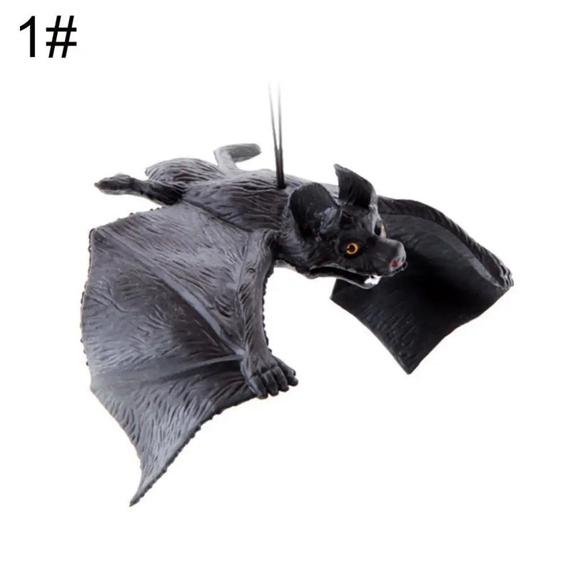 Halloween Simulation Rubber Bat Hanging Ornament Party Decor Prank Toy Prop