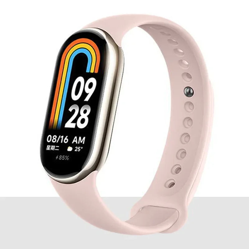 Watch Strap for Xiaomi Mi Band 8-9 NFC Bracelet Accessorie Sport Silicone Smartwatch Wristband correa Mi Band 8-9 global version