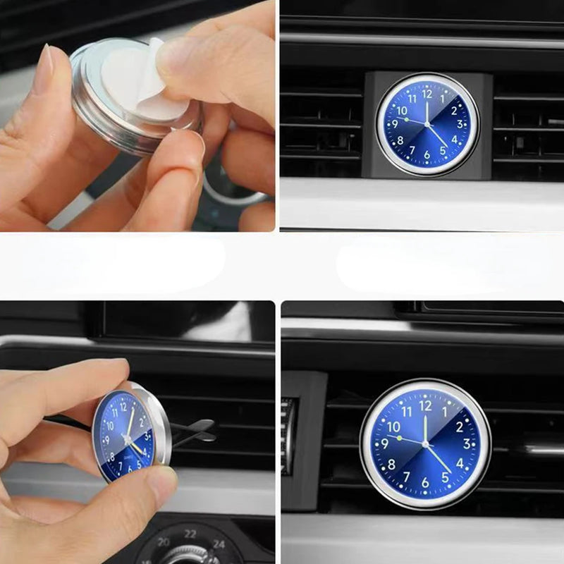 Mini Watch Car Quartz Clock Mini Electronic Clock Waterproof Bicycle Motorcycle Watch Auto Car Clock Dashboard Clock In Car