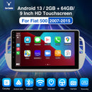 ESSGOO 9" Android 13 2+64G Wireless Apple Carplay Android Auto For Fiat 500 2007-2015 Car Stereo GPS WIFI RDS Bluetooth FM USB