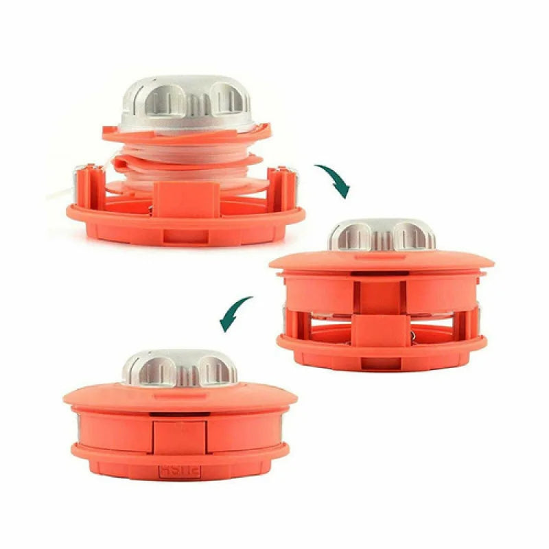 Universal String Grass Trimmer Head With Line Lawn Mower Garden Tool For Grass Trimmer Two key slots to lock the trimmer line