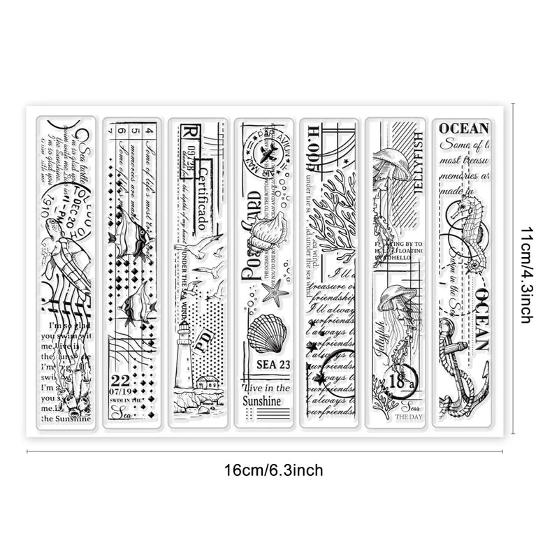 1Sheet Spring Cherry Blossom Season Clear Stamps for DIY Scrapbooking Flowers Silicone Clear Stamp Seals for Cards Making Photo