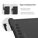 HUION H1161 Digital Tablet Graphics Drawing Tablet Battery-free Pen Stylus with Tilt Function Support Android Win and Mac Device