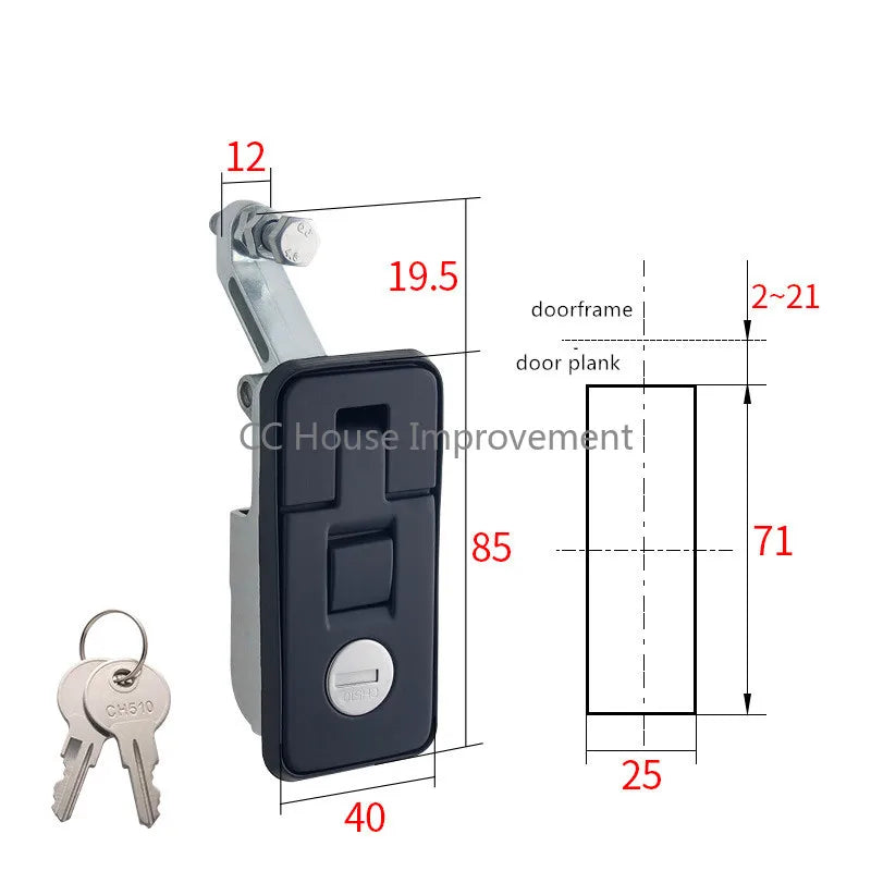 Compression Lock Latch Handle for Toolbox Camper Trailer Truck Caravan Lock Canopies Motorhome Lock Suitcase Luggage Lock