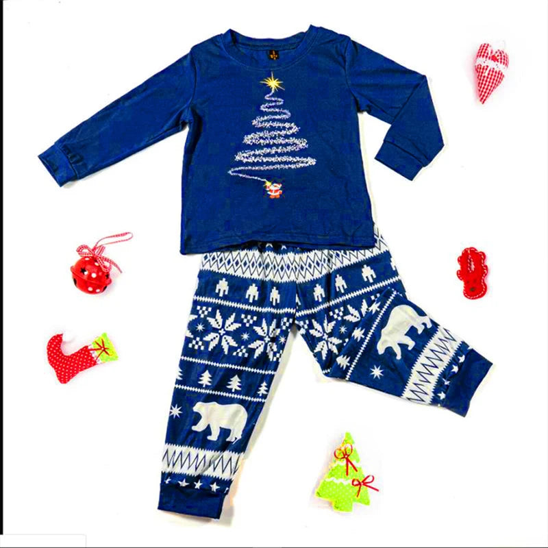 Family Christmas Pajamas 2023 Mother Father Kids Matching Clothes Look Outfit Mommy And Me New Year's Costumes Pyjamas