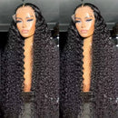 200% Kinky Curly 13x4 Lace Frontal Wig 32 34 36Inch Transparent Water Wave Lace Front Human Hair Wigs For Women 4x4 Lace Wig
