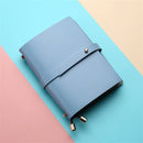 Soft PU Leather A5 Notebook Passport Style Solid Color Creative Fresh Loose-Leaf Notepad Student Stationery Diary Book 135x105mm