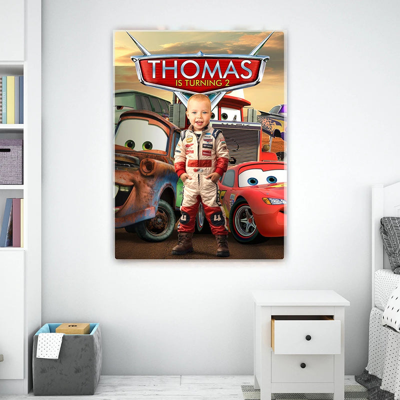 Disney Car Custom Canvas Poster For Kid Room Decor Custom Personalized Printing Picture Wall Art Children Gifts  Decoration