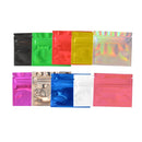 100 Pcs Colorful Top Feed Foil Zip Lock Bags Food Pouch,Mylar Aluminum Foil Bags,Tea Pouches,Food Storge Bag