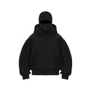 Trendy Double Hat Hoodies Unique Design Balaclava Hooded Sweatshirt Women Men Autumn Winter Warm Unisex Loose Y2K Zipper Hoodie