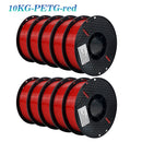 10KG 1.75mm PETG Filament Tangle-Free, High Quality 3D Printing Eco-friendly Plastic Consumables 22LBS, vacuum packaging 3D Prin