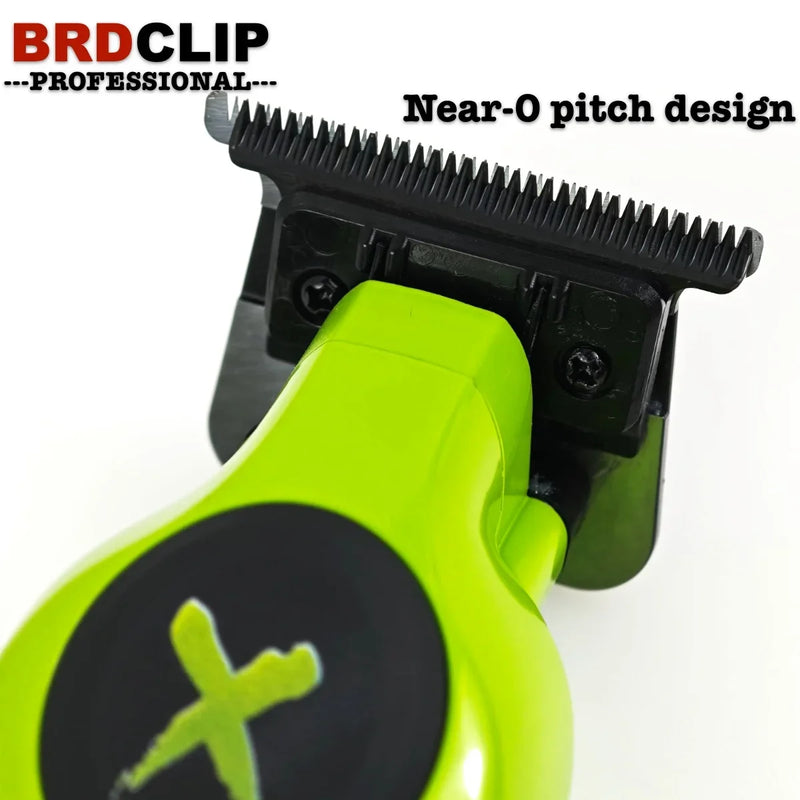 BRDCLIP FA1T NEW Green Professional Hair Trimmer Barber Carving Gradient Finish Machine Electric Clipper with Charger Stand