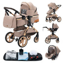 3-in-1 baby pram Travel system Lightweight pram from birth All-terrain baby pram Compact folding pram Summer