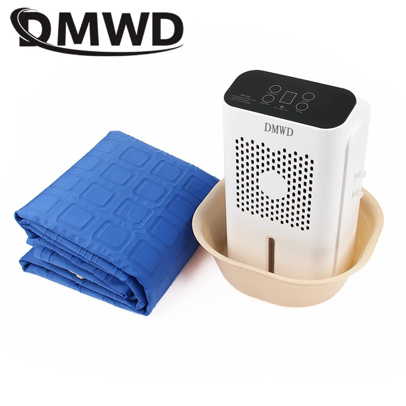 DMWD Cold Air Conditioning Blower Water Circulation Refrigeration Cooling Mattress Cooler Ice Pad Humidifier Conditioner Fan EU