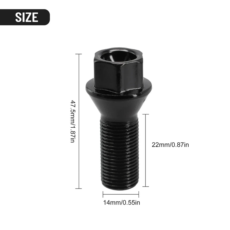 Wheel Lug Bolt Nut For BMW Tire Screw Mini 3 Series 7 Series X1X3X5X6 Series Wheel Hub Bolt Rod 36136890324 (code 151 (M14x1.25