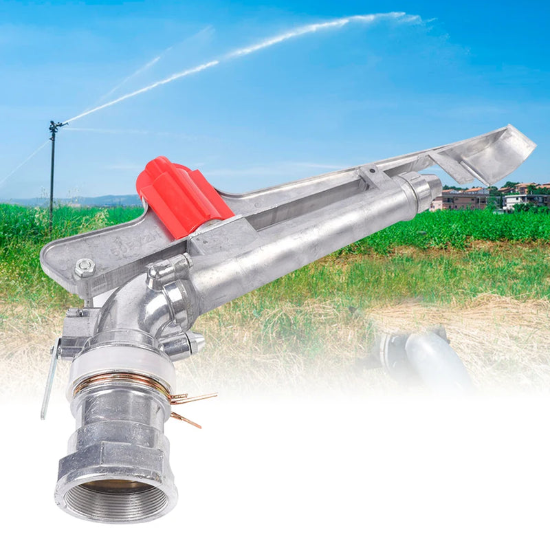 1.5In Agricultural Irrigation Spray Gun Lawn Garden Farm Large-area Water Sprinkler