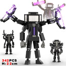 New Skibidi Toileted Action Figures Building Blocks Titan Drill Man Speakerman TVman Model Toys for Kid Xmas Halloween Gift