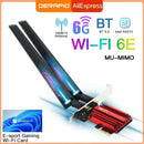 3000Mbps WiFi6E AX210 Bluetooth 5.3 Dual Band 2.4G/5GHz/6GHz WiFi Card 802.11AX/AC PCI Express Wireless Network Card Adapter PC