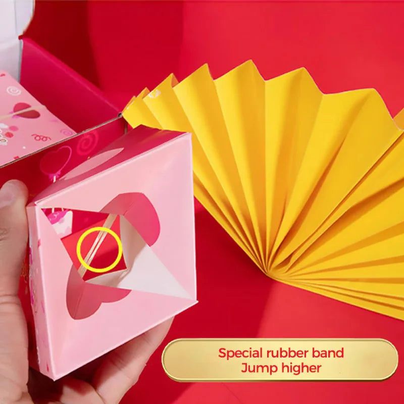 Creative Christmas Gift Box DIY Folding Paper Box Birthday Wedding Surprise Money Bounce Box Explosions Red Envelope Gift Boxes