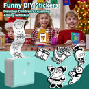 M02Pro 300DPI Mini Pocket Printer Bluetooth Thermal Printer 15/25/50mm Label Maker Compatible iOS Android Wireless Photo Printer