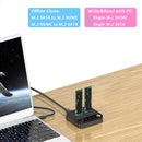 M.2 SATA/NVMe Dual-Bay Hard Drive Docking Station Clone Duplicaotr Offline Clone M.2 Cloner Data Transmission with LED Indicator