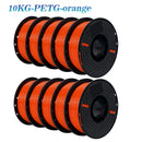 10KG 1.75mm PETG Filament Tangle-Free, High Quality 3D Printing Eco-friendly Plastic Consumables 22LBS, vacuum packaging 3D Prin