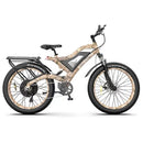 AOSTIRMOTOR 1500W 30MPH Snow Ebike 48V 15Ah Electric Mountain Bike For Aldult 26in 4.0 Fat Tire Beach Bicycle