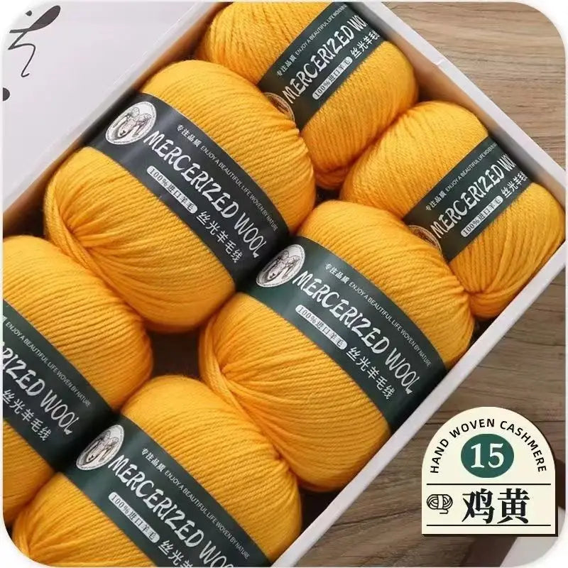 Hand-knitted Mongolian Cashmere Yarn for Cardigan Hat and Sweater, Worsted Woolen Wool, Hand-knitted Thread, 100g