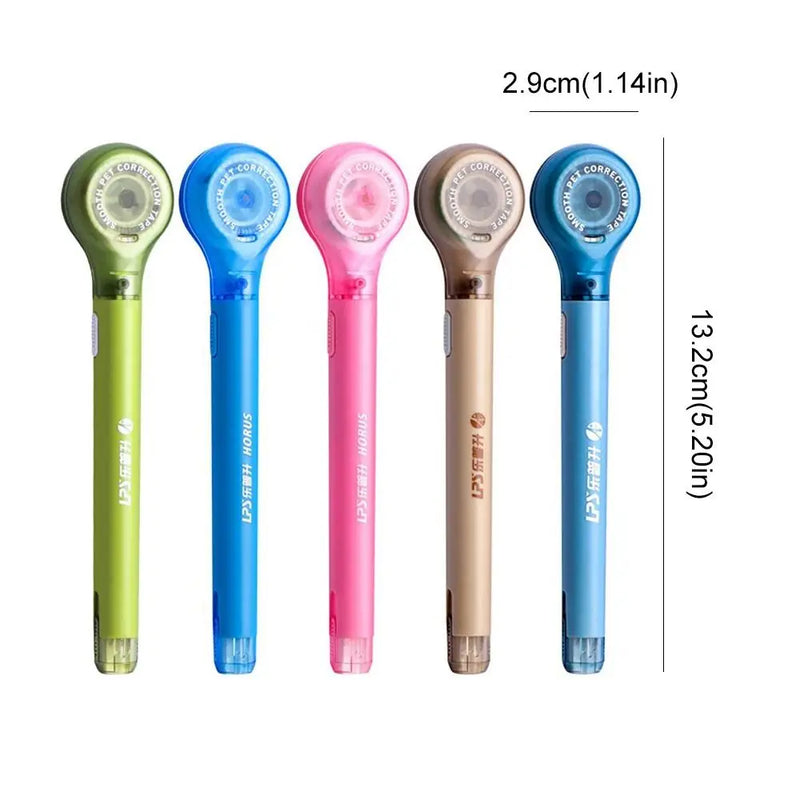 Creative Design 6m Modification Corrector Tape Pen Shape Comfortable Holding White Out Correction Tape Large Capacity