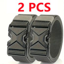 The New Men's 120cm Buckle Belt Nylon Braided Lightweight Breathable Daily Commuter Men's Belt