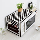 Nordic Drum Washing Machine Covers Waterproof  Kitchen Refrigerator Dust Cover Microwave Oven Decor Dust Protector with Pocket